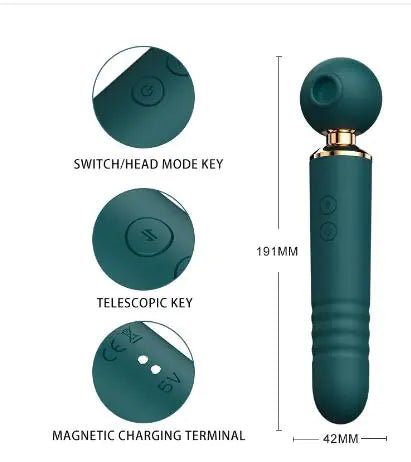 3 - in - 1 Magic Wand Vibrator (One Set) - vibeMuse