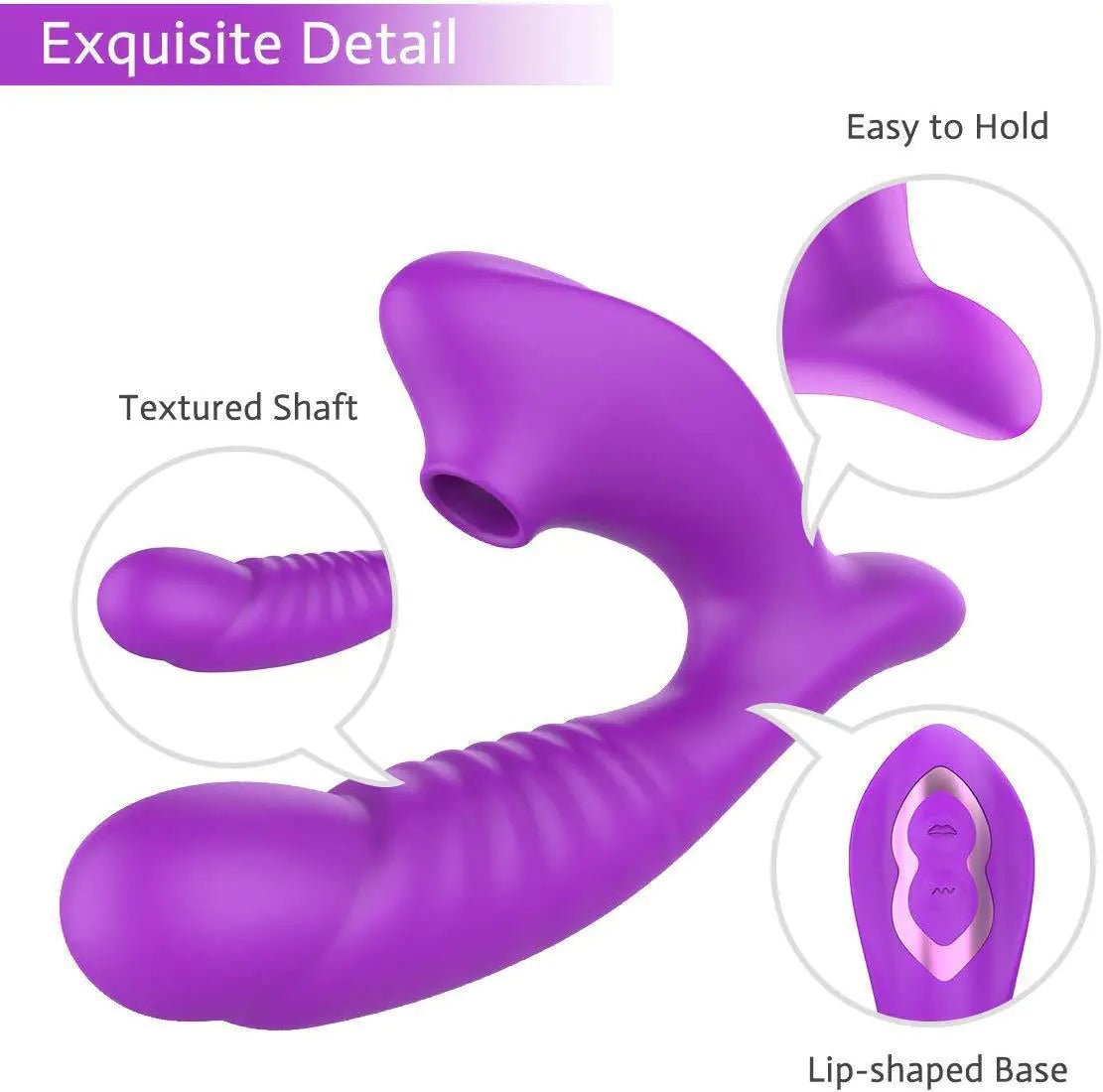 Arlie Vibrator with Suction for Women (One Piece) - vibeMuse
