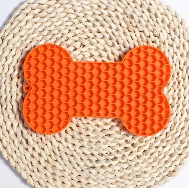 Bone Silicone Licking Dog Slow Food Mat - vibeMuse