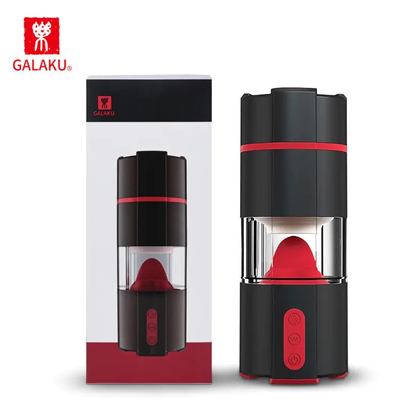 Electric Tongue Vibrating Male Masturbator Cup - vibeMuse