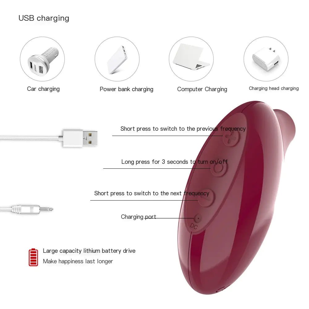 Female Clitoral Suction Stimulator Adult Toy - vibeMuse