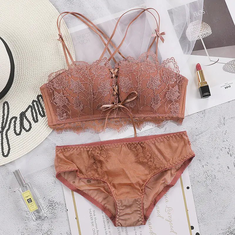 Lavender Lace Bra for Women - Plus Size Sexy Lingerie - vibeMuse