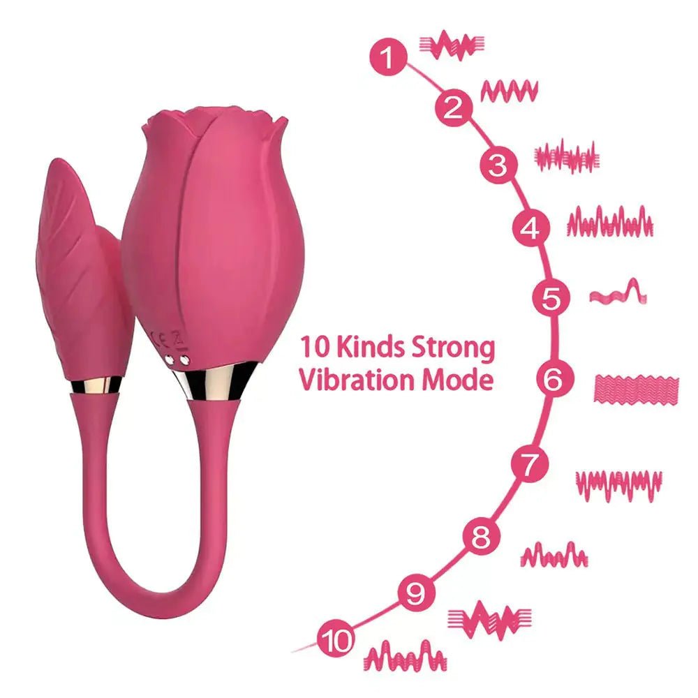 Leaf Love Flower Vibrating Clitoral Suction Toy - vibeMuse