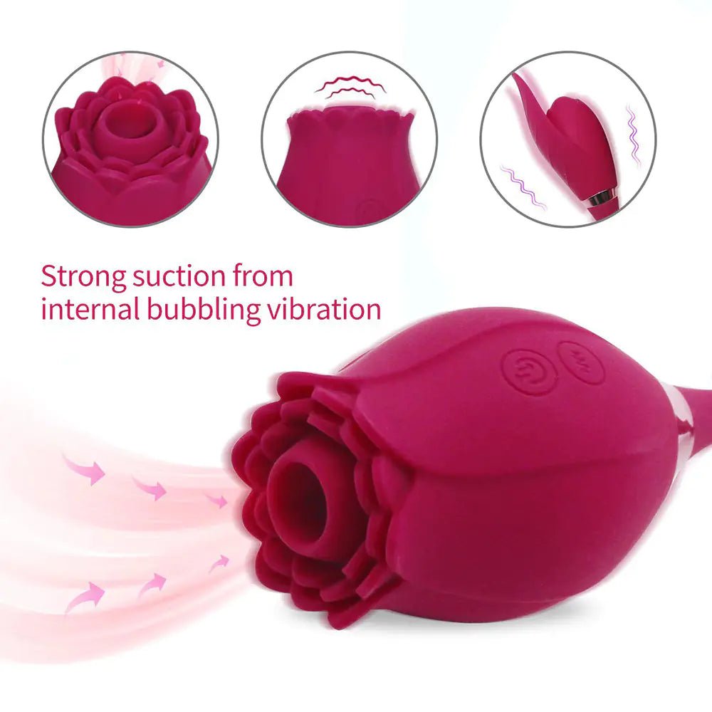 Leaf Love Flower Vibrating Clitoral Suction Toy - vibeMuse