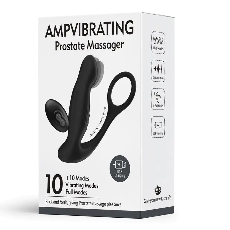 "Prostate Massager with Vibrating Cock Ring and Remote" - vibeMuse