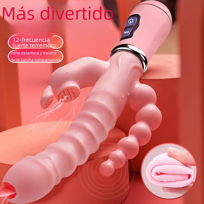 "Rechargeable Vibrating Rabbit Butt Plug for Women" - vibeMuse