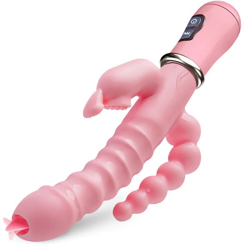 "Rechargeable Vibrating Rabbit Butt Plug for Women" - vibeMuse