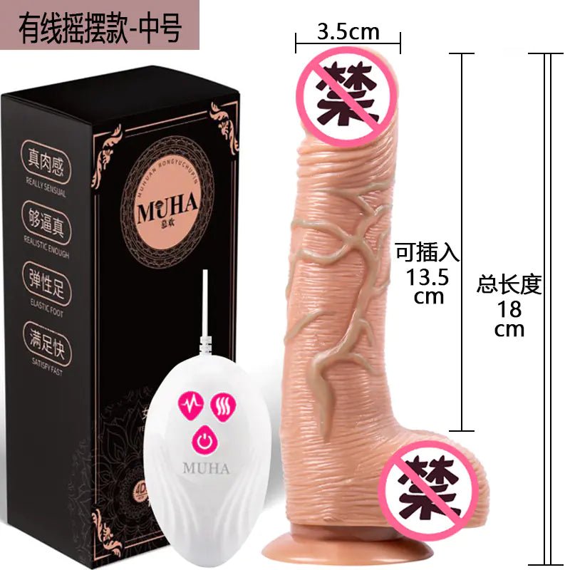 Rechargeable Vibrating Realistic Tongue Lick Dildo - vibeMuse