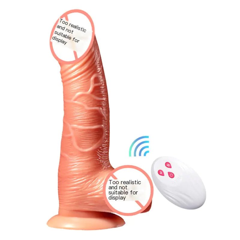 Rechargeable Vibrating Realistic Tongue Lick Dildo - vibeMuse