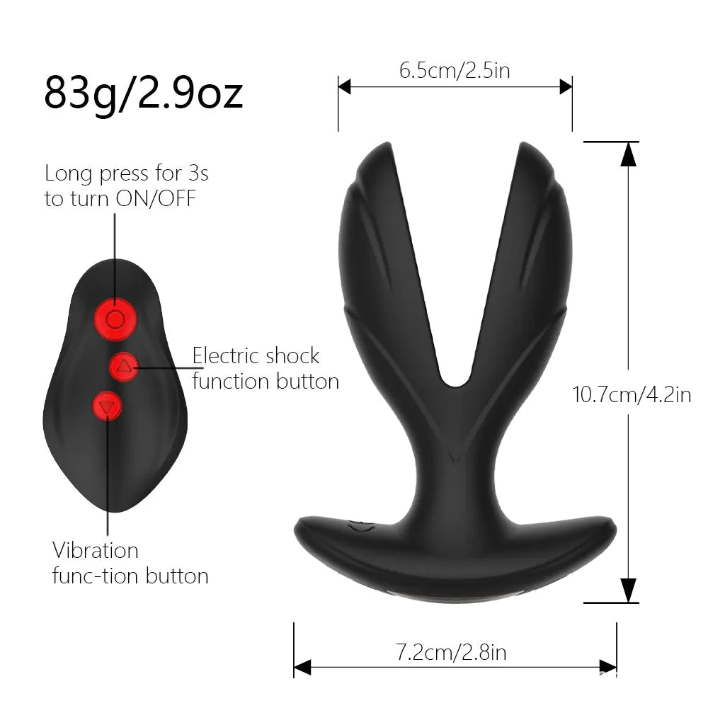 Remote - Controlled Vibrating Anal Plug for Pleasure - vibeMuse
