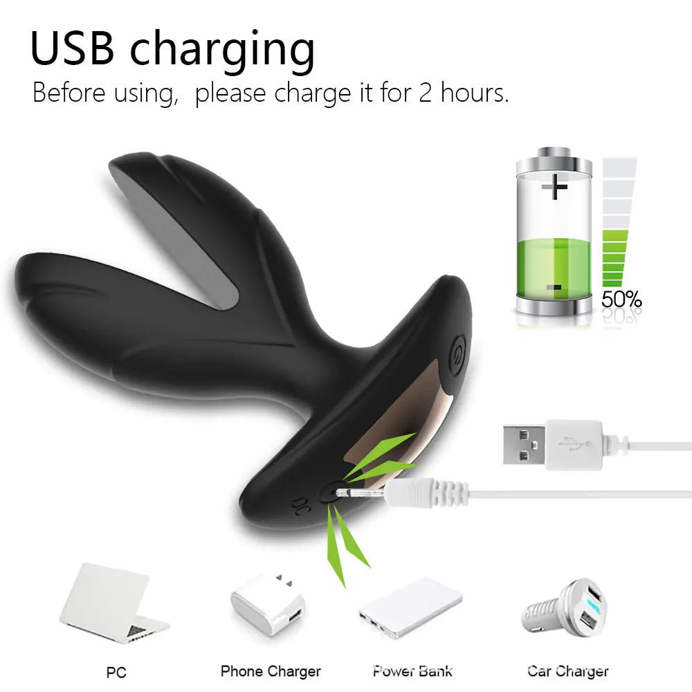 Remote - Controlled Vibrating Anal Plug for Pleasure - vibeMuse