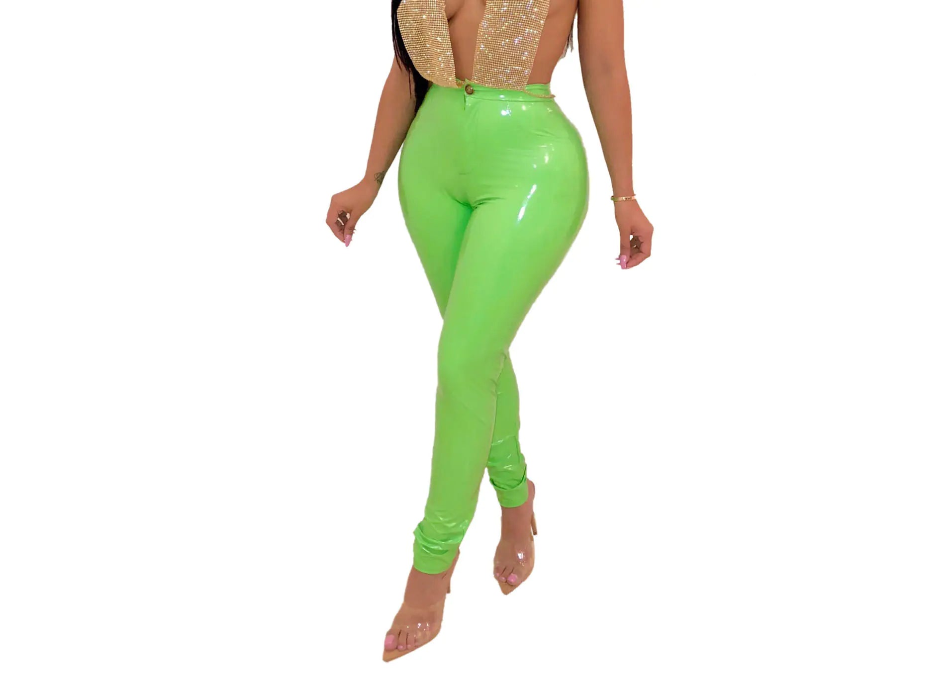 Thickened PU Leather Pants with High Elasticity - vibeMuse