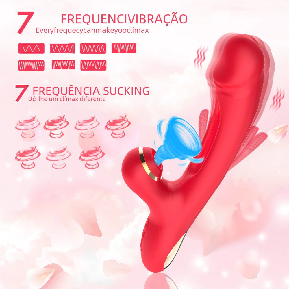 Third Generation Adult Female Vibrator with Suction - vibeMuse