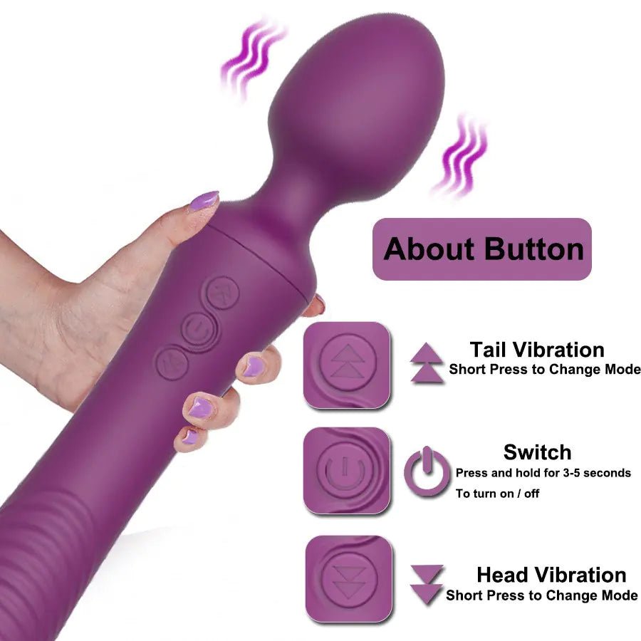 USB Rechargeable Dual - Head G - Spot Vibrator for Adults - vibeMuse