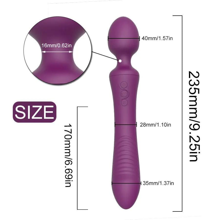 USB Rechargeable Dual - Head G - Spot Vibrator for Adults - vibeMuse
