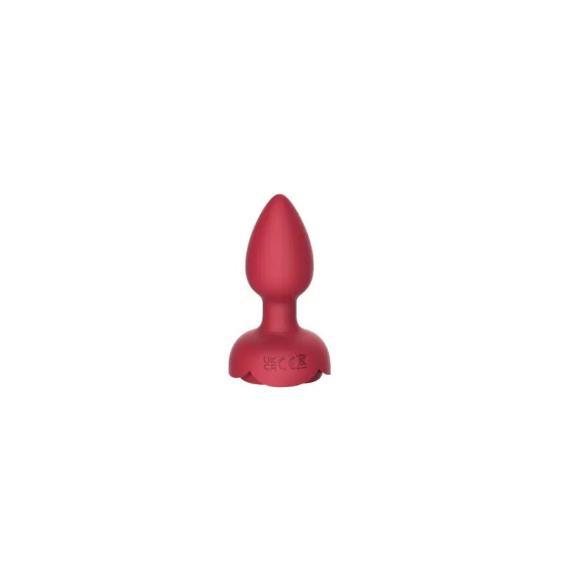 Vibrating Rose Touch Anal Plug with Light and Egg - vibeMuse