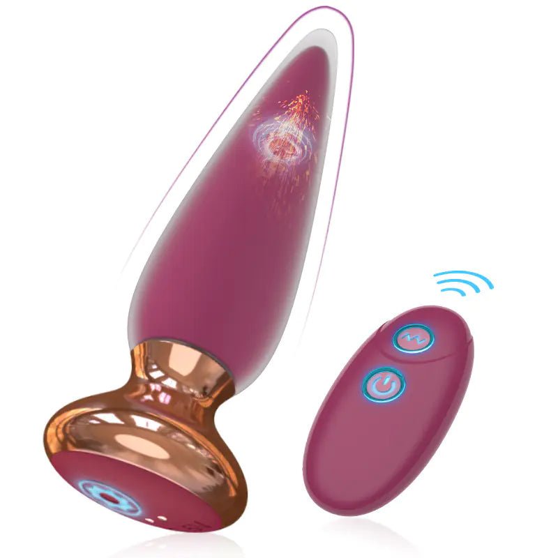 Vibrating Silicone Anal Plug for G - Spot Stimulation - vibeMuse