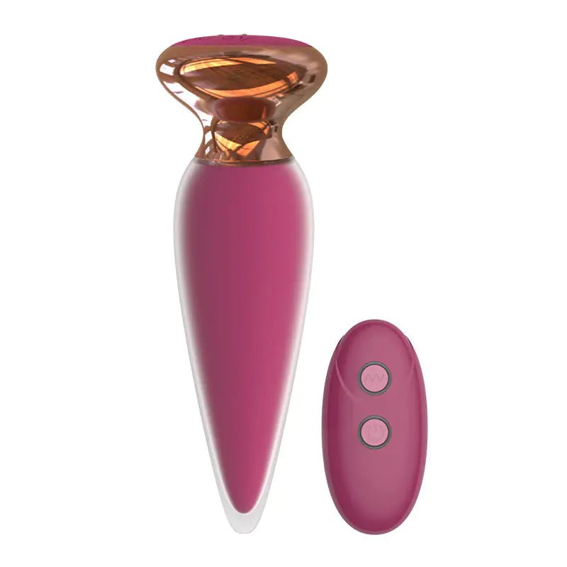 Vibrating Silicone Anal Plug for G - Spot Stimulation - vibeMuse