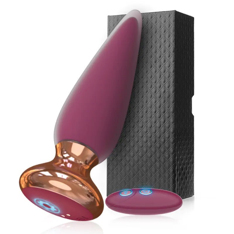 Vibrating Silicone Anal Plug for G - Spot Stimulation - vibeMuse